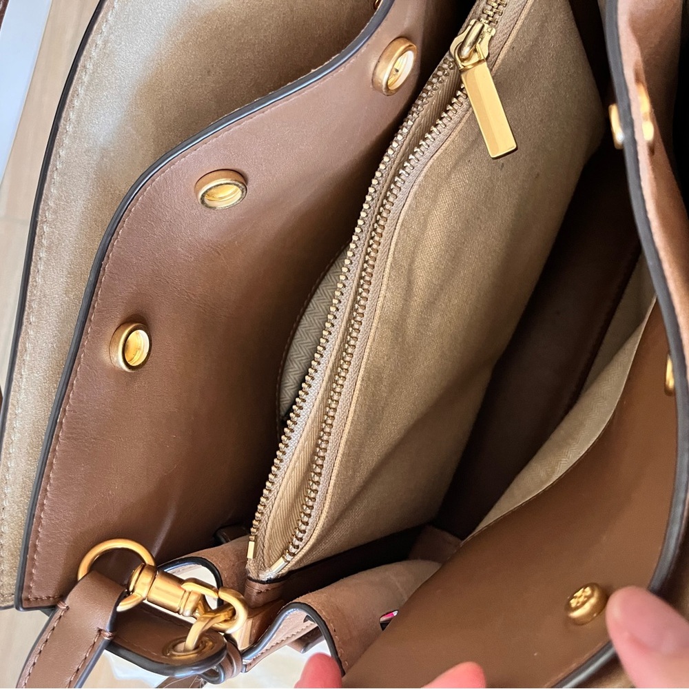Tory Burch Lee Radziwill Small double bag in Tiramisu - Picture 6 of 12